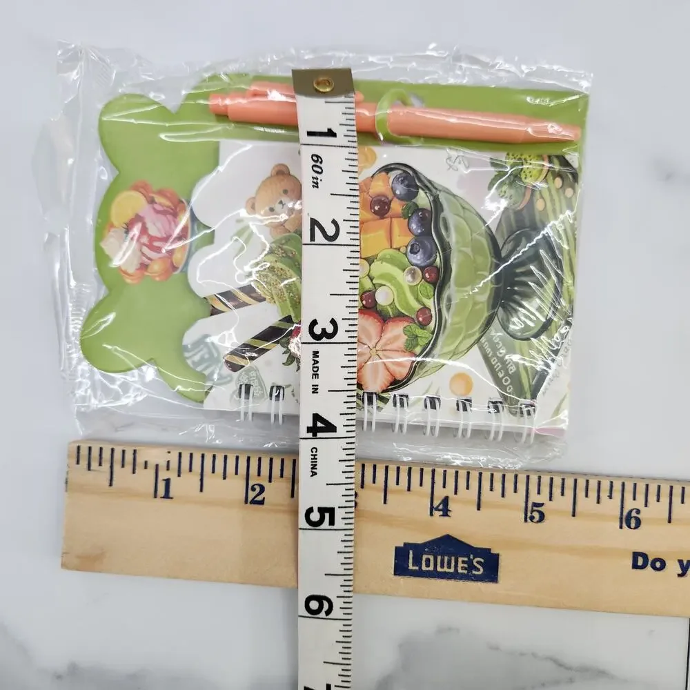 2 Spiral Pocket Notebook/Pen Ice Cream 4x5.5